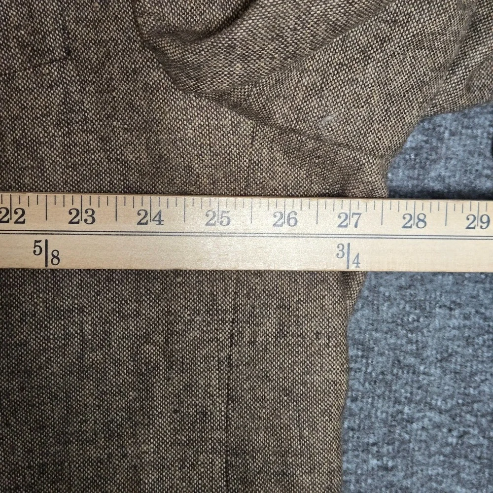 Linea Uomo Luxury Tweed Blazer Sport Coat Sz 56 Long Wool Shoulder‎ Patch